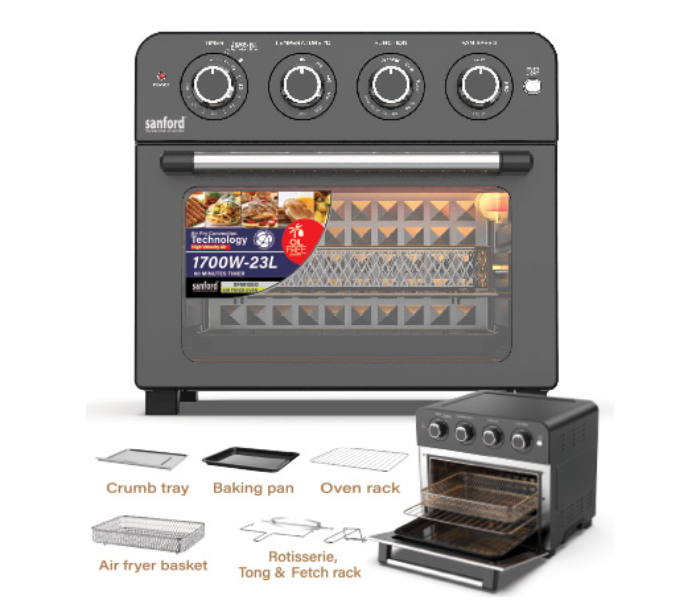 Sanford SF5612EO 1700 Watts 23L Electric Oven - Black - Zoom Image