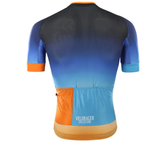 Veloracer Velo Pro 3.0 Jersey Fade XL- Blue and Orange - Zoom Image 4