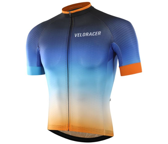 Veloracer Velo Pro 3.0 Jersey Fade XS- Blue and Orange - Zoom Image 3