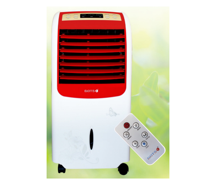 Dots TFC-5L Air Cooler with Remote Control - White and Red - Zoom Image