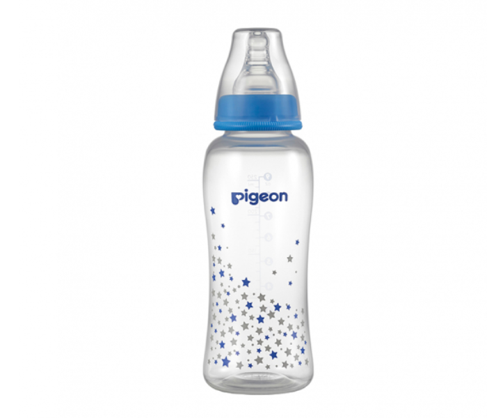 Pigeon 250ml Flexible Decorated Streamline Plastic Bottle - Pink - Zoom Image