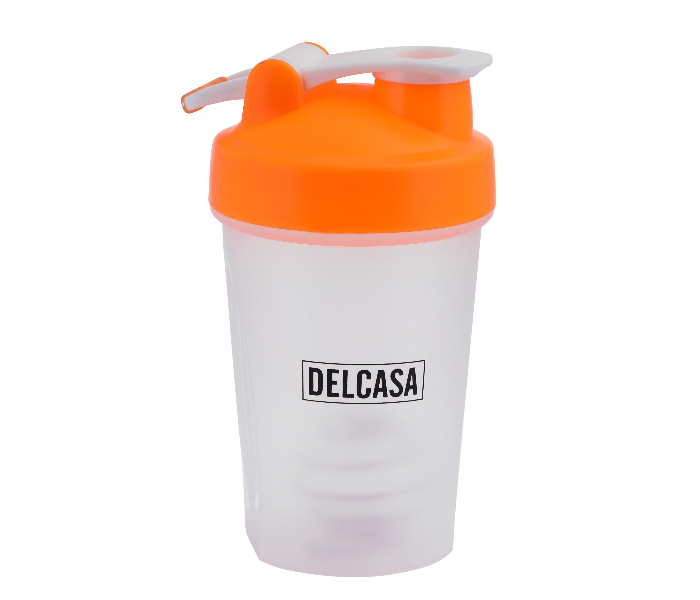 Delcasa DC1623 400ml Shaker Bottle- White and Orange - Zoom Image