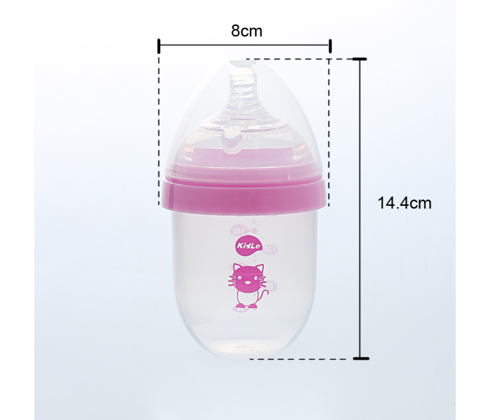 Kidle CJM0001 180ml Super Wide Mouth Feeding Bottle - Pink - Zoom Image 4