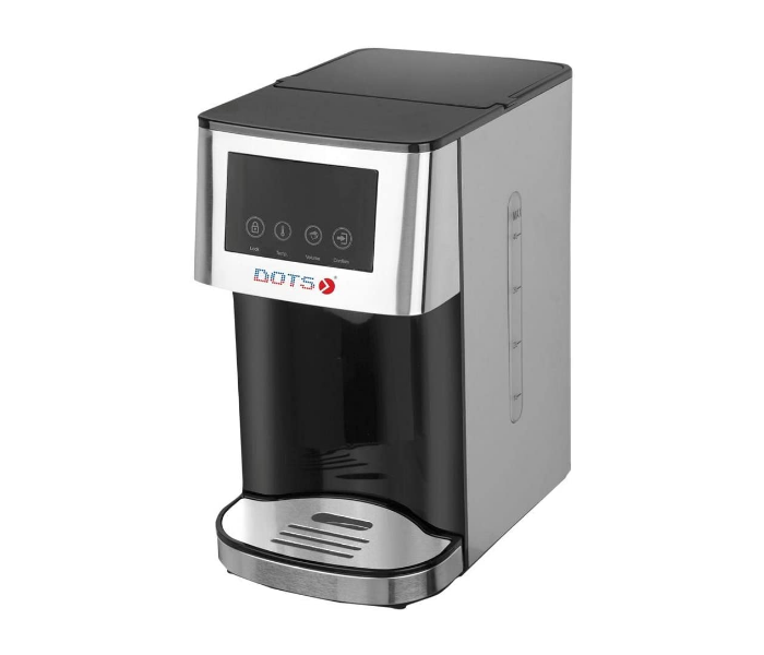 Dots KDT-101 1.7 Liter 2600W Instant Water Kettle - Black and Silver - Zoom Image