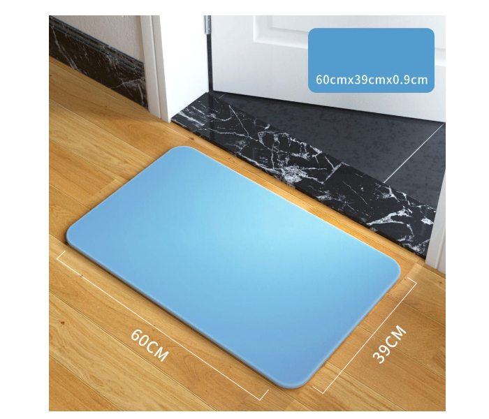 Diatom Quick-Drying Floor Mat- Blue - Zoom Image 1