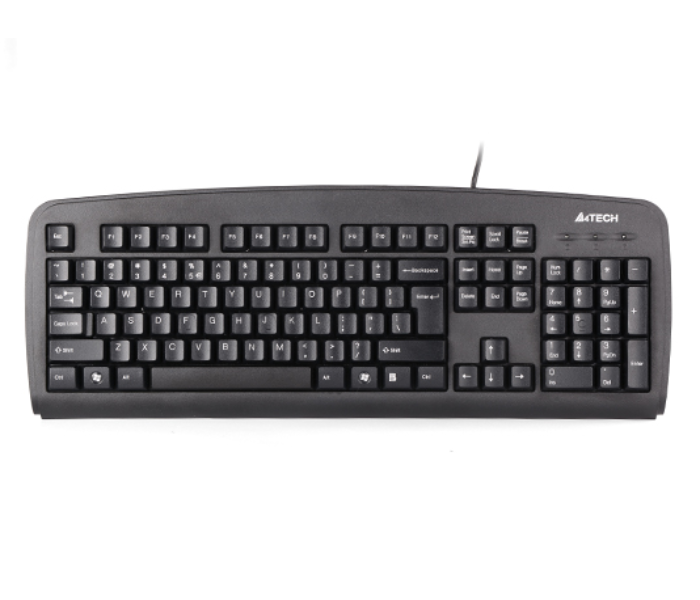 A4TECH KB-720A Smooth Keyboard - Black - Zoom Image 1