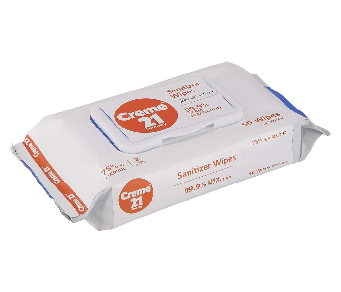 Creme 21 Sanitizer Wipes 50 Sheets - Zoom Image 2