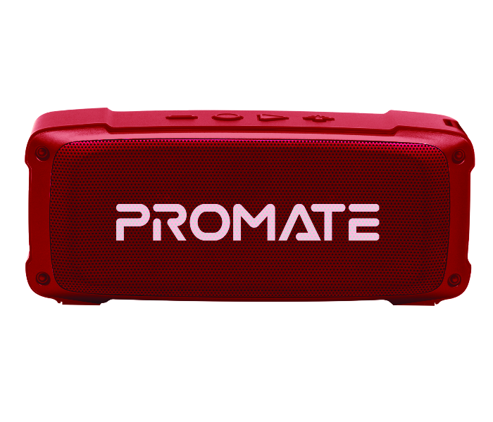 Promate OUTBEAT 6W Bluetooth Speaker with Mic - Maroon - Zoom Image 1