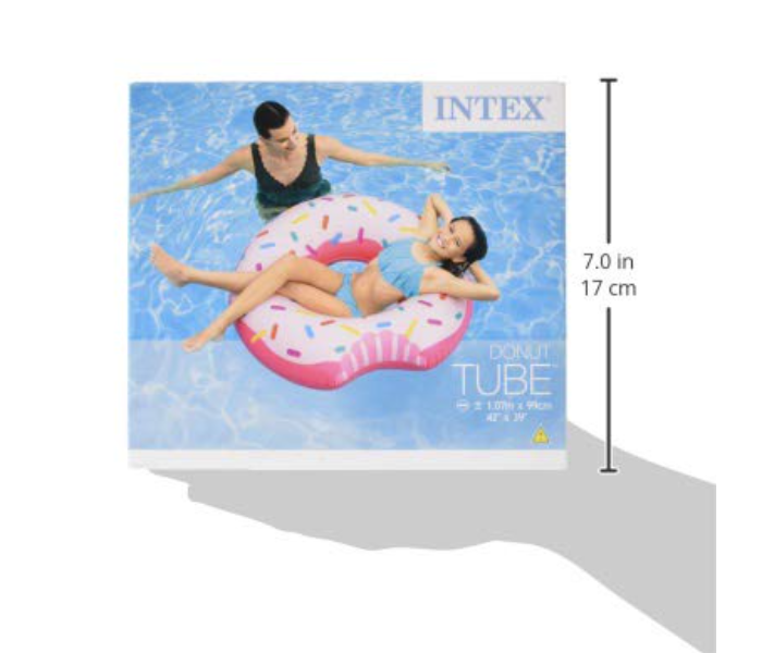 Intex Inflatable Donut Tube Pool Float - Pink - Zoom Image 6