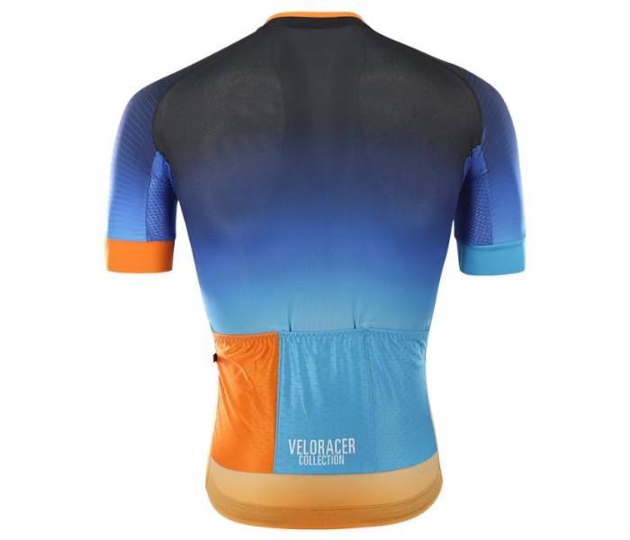 Veloracer Velo Pro 3.0 Jersey Fade Small- Blue and Orange - Zoom Image 4