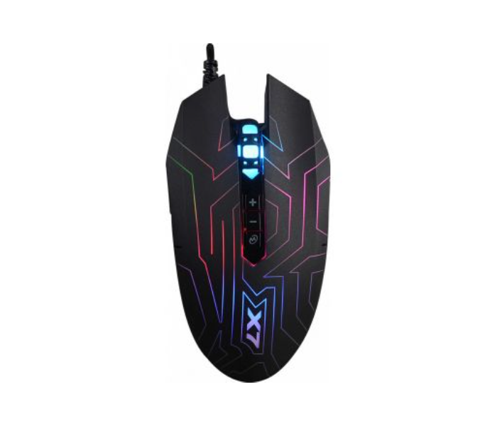 A4TECH X77 Oscar Neon Gaming Mouse - Black - Zoom Image 1