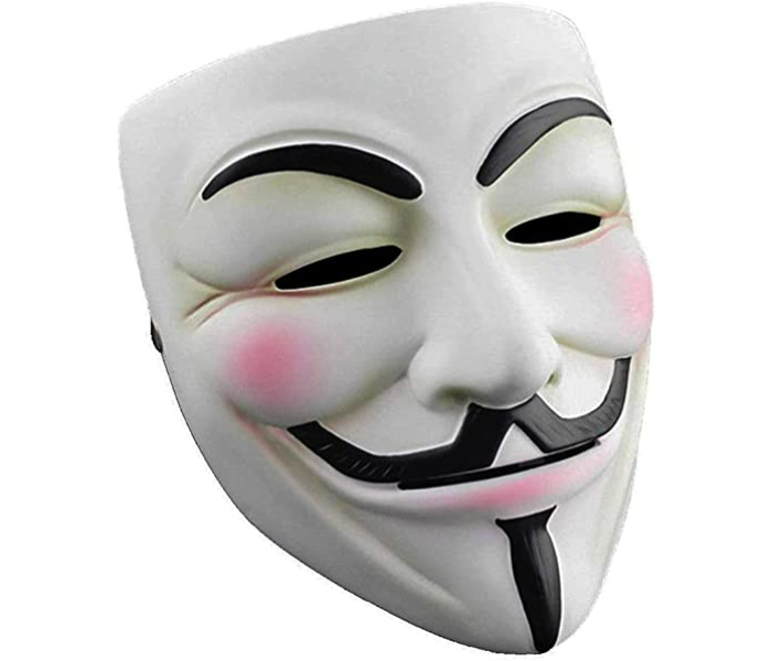 V for Vendetta Mask for Halloween Masquerade Party Face - Zoom Image 1