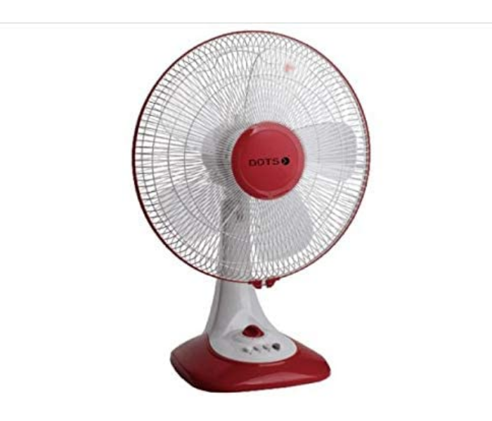 Dots TFT-40T 16 Inch Table Fan - Red and White - Zoom Image