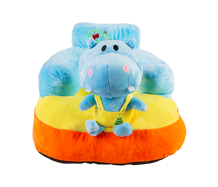 Kidle YEY-HM Baby Hippo Shape Backrest Children Sofa - Blue - Zoom Image