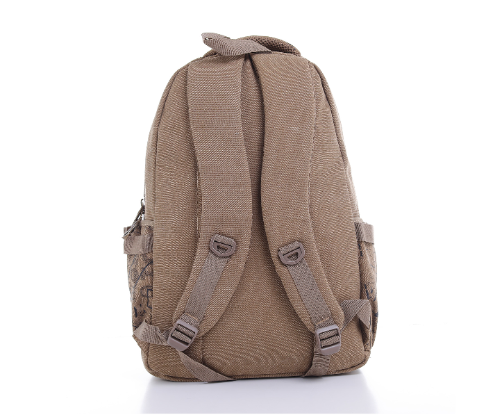 Para John PJBP6537A18-K 18 inch Canvas Leather Backpack - Khaki - Zoom Image 4