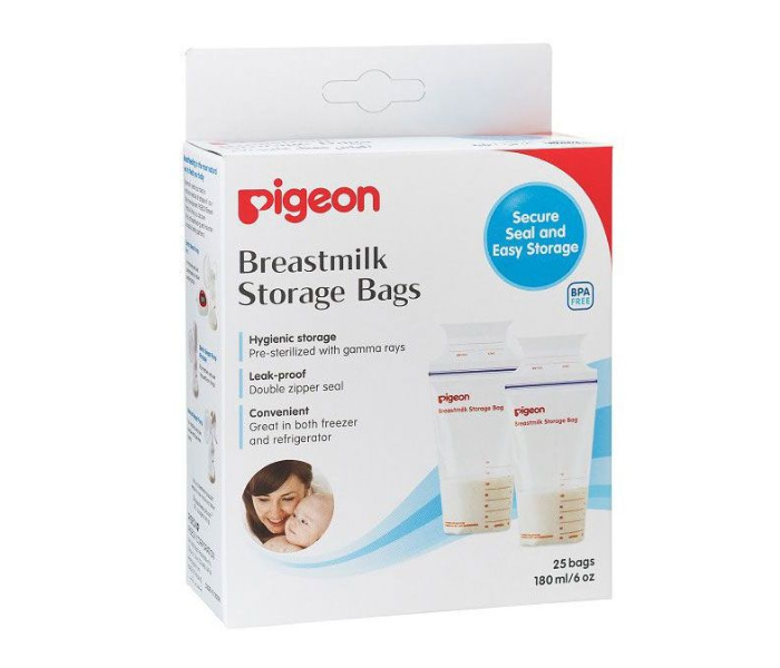 Pigeon 180ml Breast Milk Storage Bags - Zoom Image