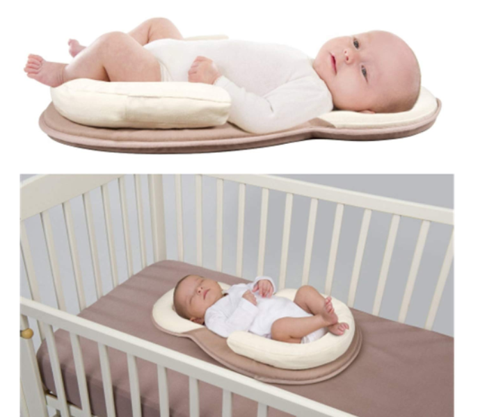 Ultra-Soft Breathable Newborn Portable Nursing Baby Lounger - Beige - Zoom Image 3