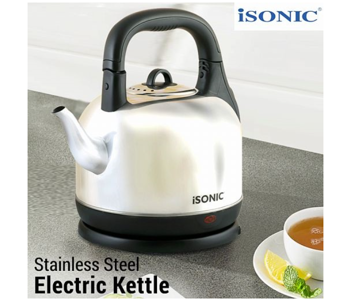 ISonic iK 514 Stainless Steel Electric Kettle - Silver - Zoom Image 1