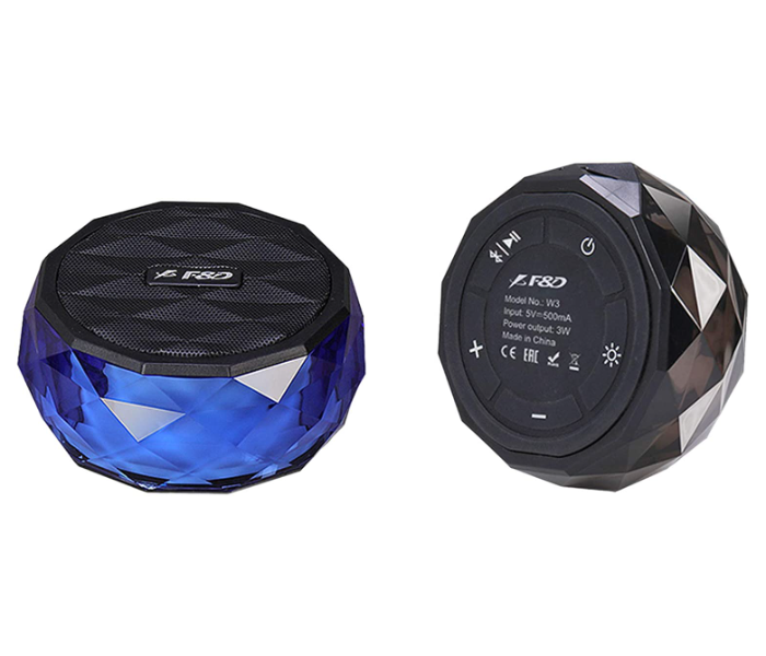 F&D W3 Portable Bluetooth Speaker - Blue and Black - Zoom Image 1