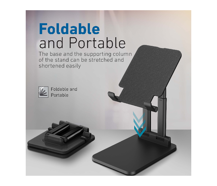 Promate PADVIEW Premium Aluminum Multi-Angle Tablet Stand - Black - Zoom Image 4