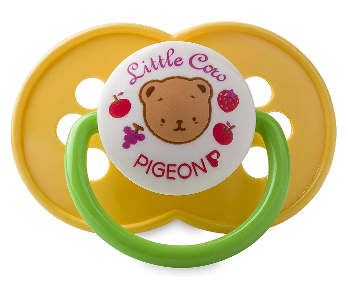 Pigeon Rubber Pacifier Olive - Yellow - Zoom Image 2