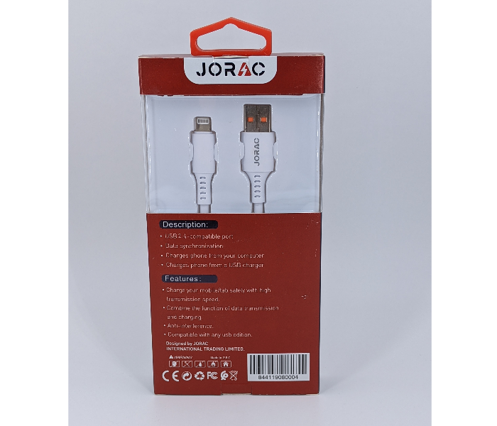 Jorac RA-53 2A Micro USB Data Cable -White - Zoom Image 2