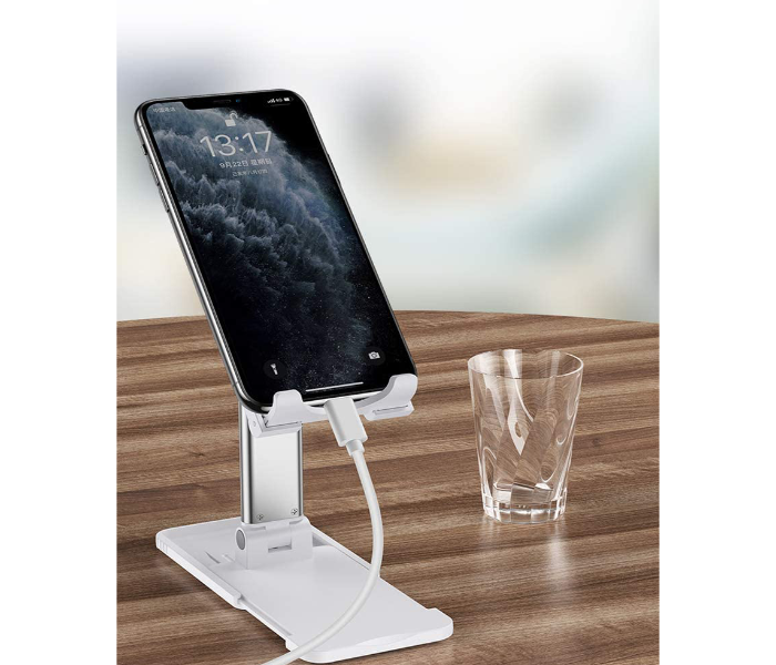 Metal Table Top Mobile Holder - White - Zoom Image 3