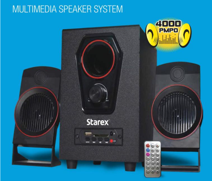 Starex SP 468 2.1 Multimedia Bluetooth Speaker - Black - Zoom Image