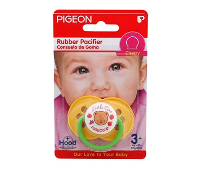 Pigeon Rubber Pacifier Cherry - Yellow - Zoom Image