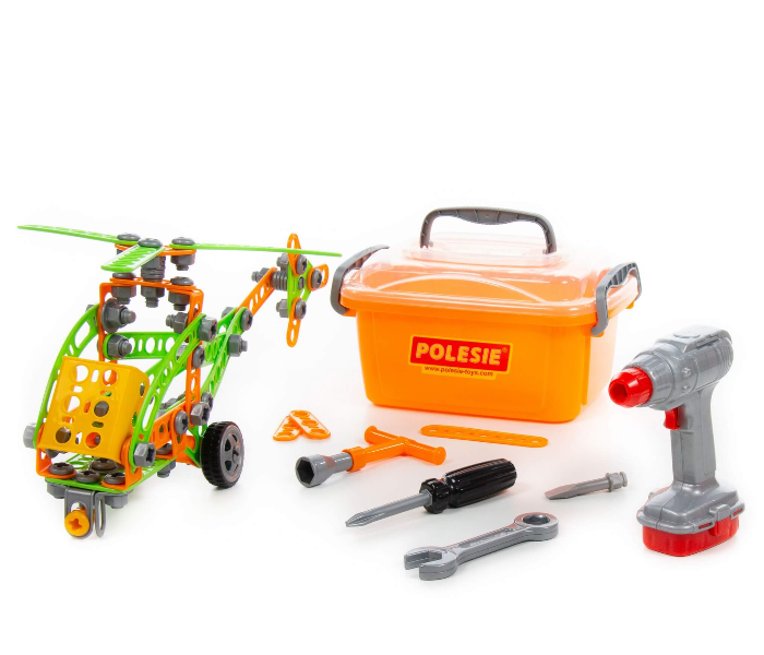 Polisie ATTP83418 129 Pieces Construction set Young Engineer Helicopter Toy for Kids - Zoom Image 2