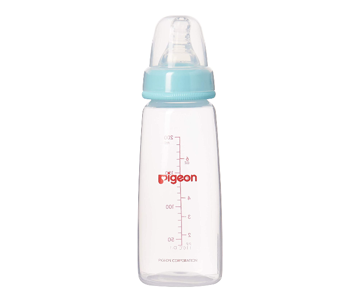 Pigeon 200ml Plastic Feeding Bottle with Transparent Cap - Yellow - Zoom Image