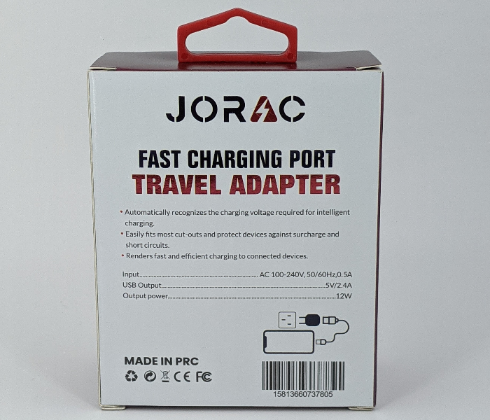 Jorac UW33 Fast Charging Travel Adaptor -White - Zoom Image 2