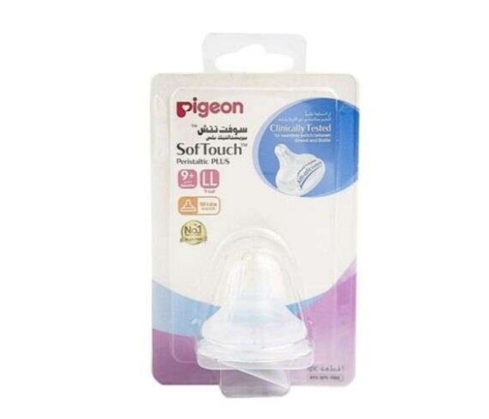 Pigeon Softouch Peristaltic Plus LL Nipple  - Clear - Zoom Image