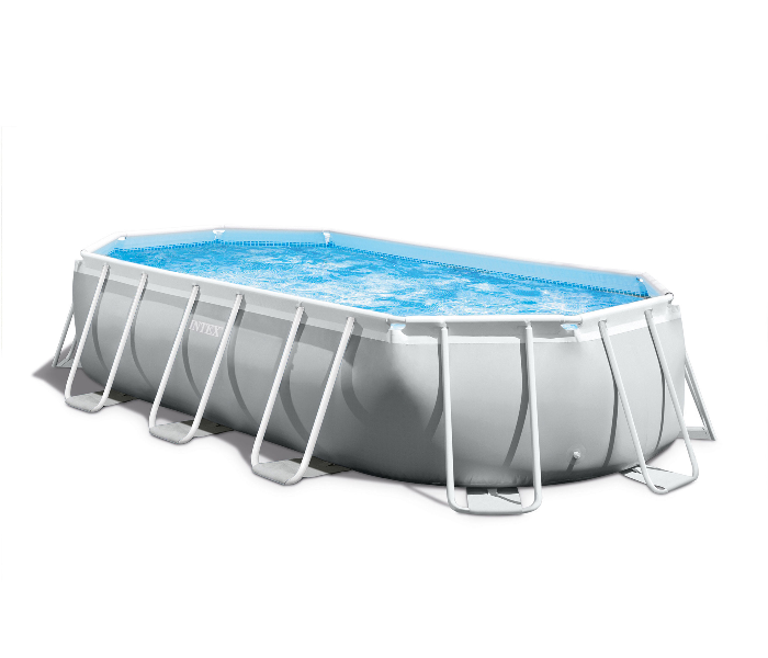 Intex 26798 610 x 305 x 122 cm Prism Frame Oval Swimming Pool Complete Set with Ladder and Pump Cover And Ground Cloth - Zoom Image 2