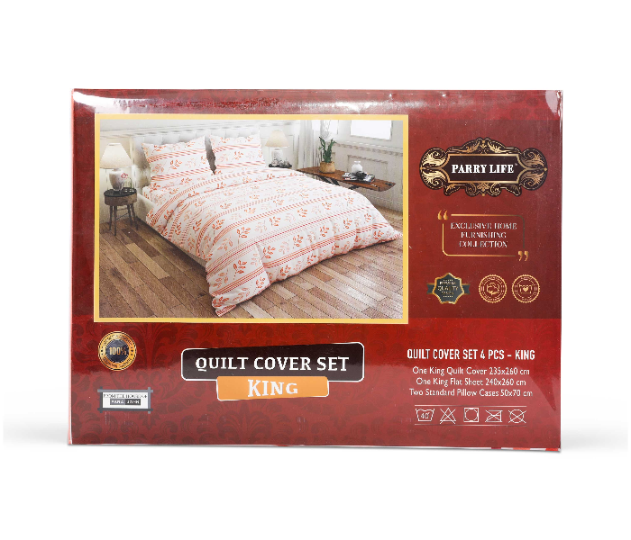 Parry Life PLBS7603W Quilt Cover Set - White - Zoom Image 4