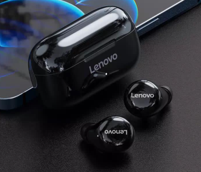 Lenovo LP11 TWS Earphones Wireless bluetooth V5.0 Headphones Stereo Noise Reduction 300mAh In-Ear Sports Earbuds with Charging Case - Black - Zoom Image 2