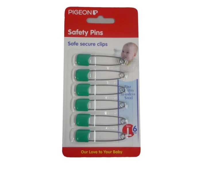 Pigeon 6 Piece Large Safety Pins - Zoom Image