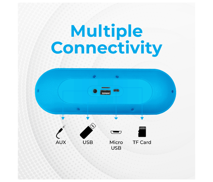 Promate CAPSULE 6W Bluetooth Speaker with Mic - Blue - Zoom Image 3