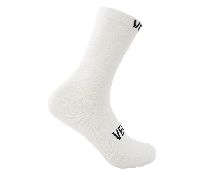 Veloracer Velo Pro Team Socks Tall XS - White - Zoom Image 3