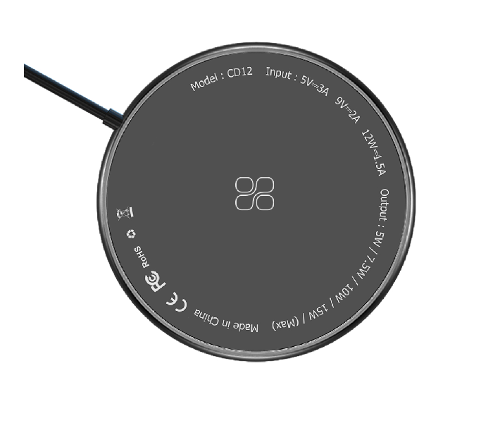 Promate MAGTAG-15W Magnetic 15W Wireless Charger with USB-C Connector - Black - Zoom Image 1