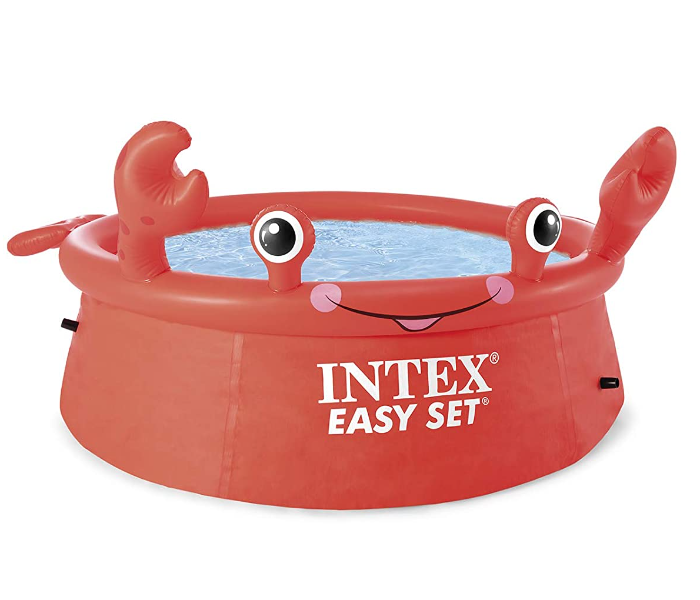 Intex 26100 6 Feet Happy Crab Easy Set Above Ground Pool - Red - Zoom Image 1