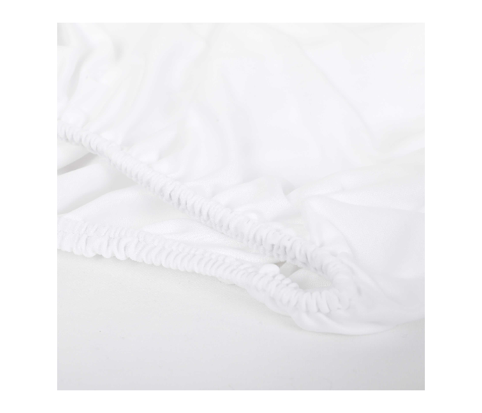 Parry Life PLMP7604 Terry Cotton Waterproof Mattress Protector- White - Zoom Image 2