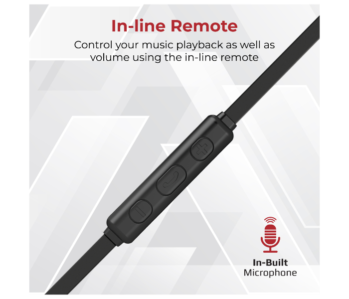 Promate GEARPOD-C1 USB-C Passive Noise Cancellation Earphones with Mic - Black - Zoom Image 2