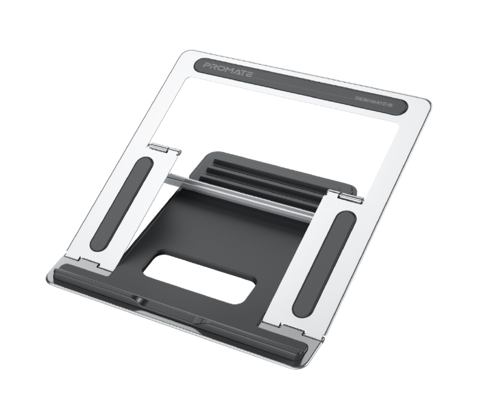 Promate DESKMATE-5 Aluminum Multi-Level Notebook Laptop Stand - Grey - Zoom Image 1