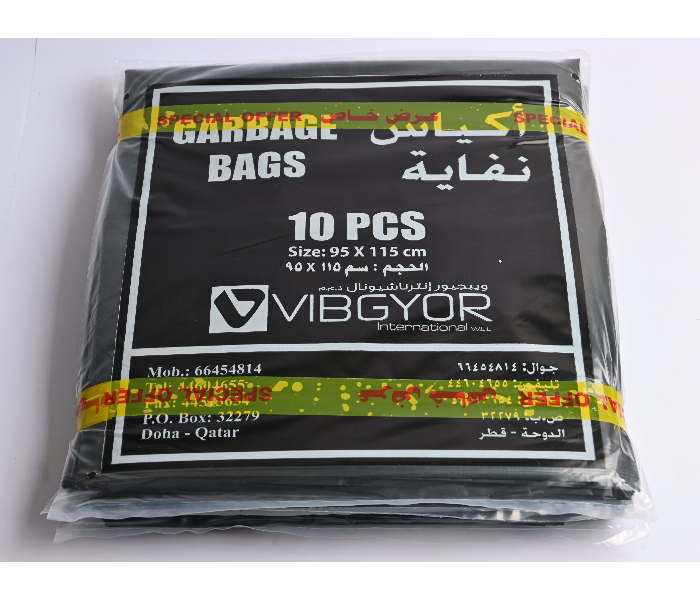 Vibgyor 95 X 115 - 3X10Pcs Garbage Bag - Black - Zoom Image