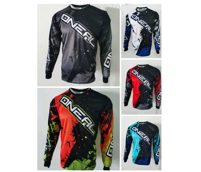 ONEAL2 Sublimated Longsleeves LARGE Jersey for Cycling and Scooters - Red - Zoom Image 2