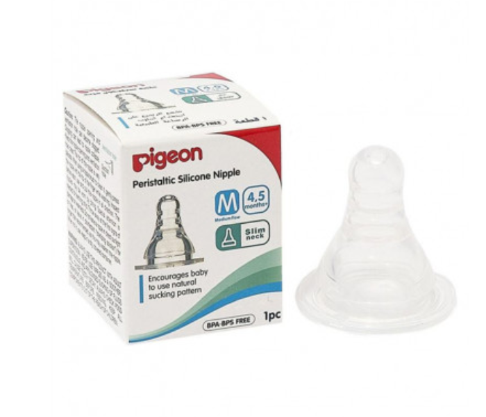 Pigeon 1 Pieces Peristaltic Nipple M Box - Clear - Zoom Image