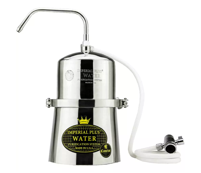 Imperial Plus 15000 Galloons Tap Water Filter Above Counter -Stainless Steel - Zoom Image