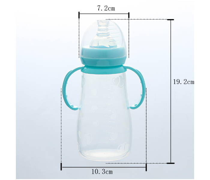 KidLe CJM0017 330ml Wide Mouth Silicone Feeding Bottle - Pink - Zoom Image 3