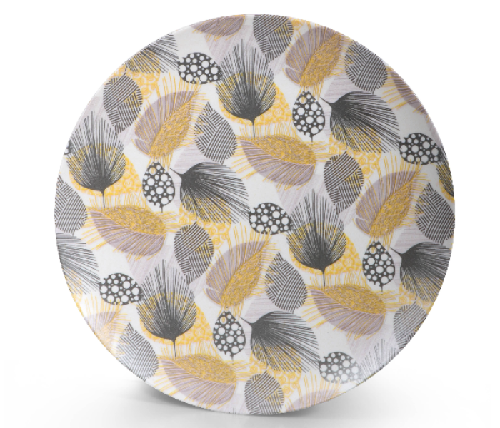 Royalford RF9620 Set of 3 Pieces Set 8 Inch Bamboo Fiber Dinner Plate - Multicolor - Zoom Image 2